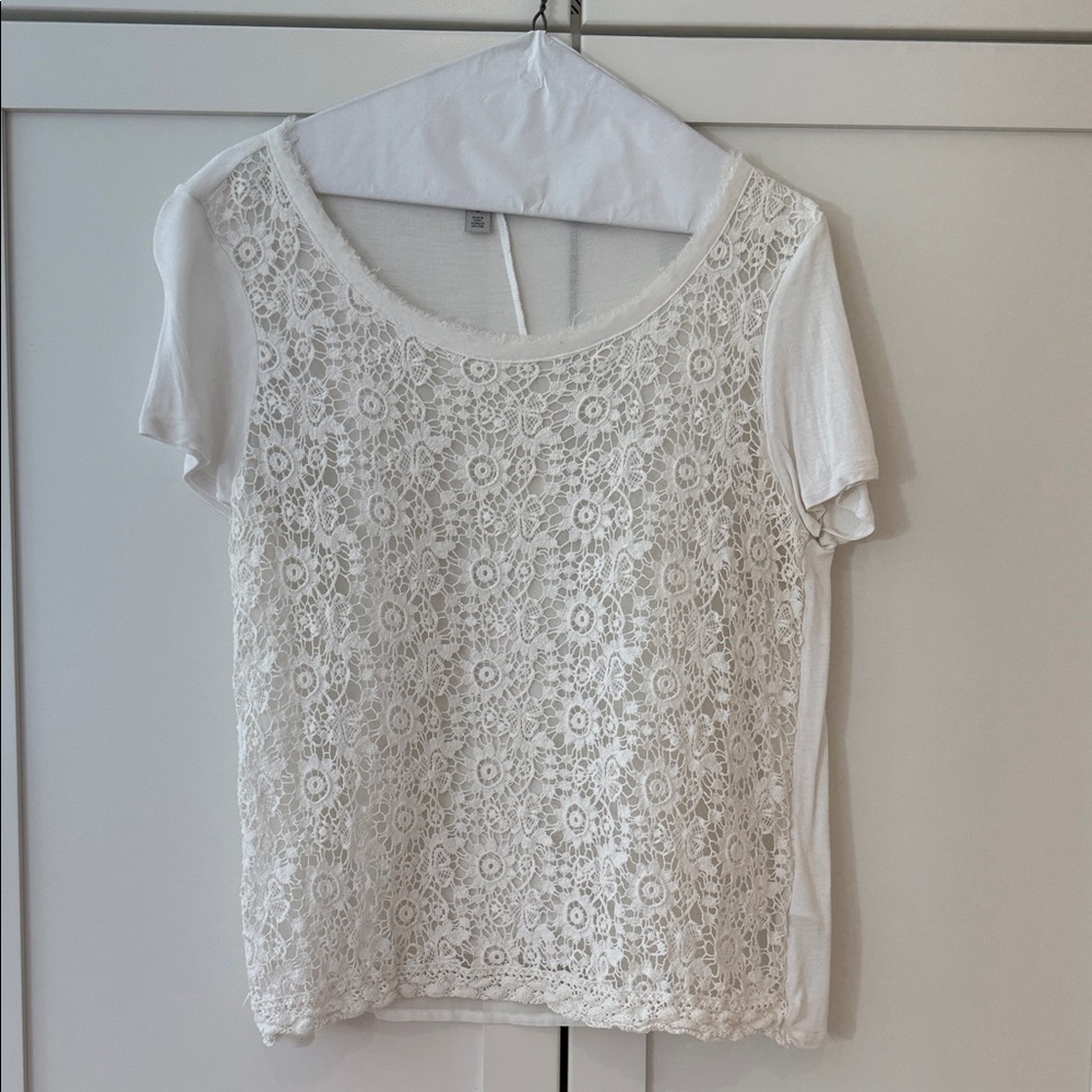 Halogen White Lace Blouse